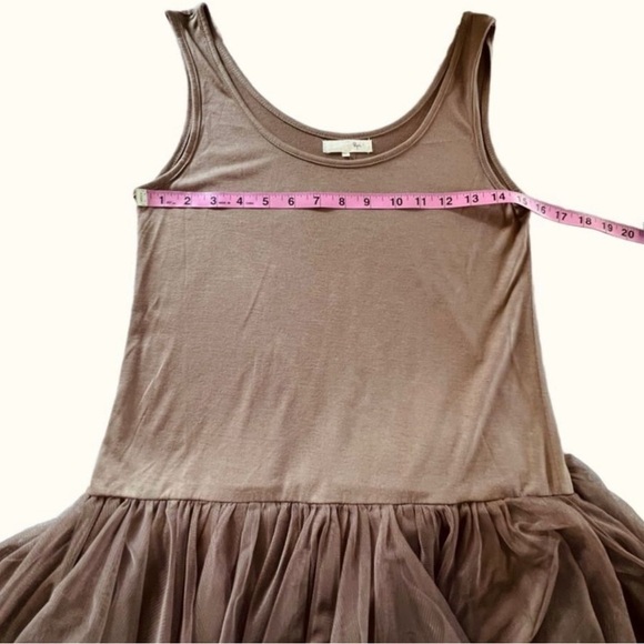 Ryu Jagged Hem Tulle Skirted Tank Top Mini Dress Size S/M - Picture 4 of 7